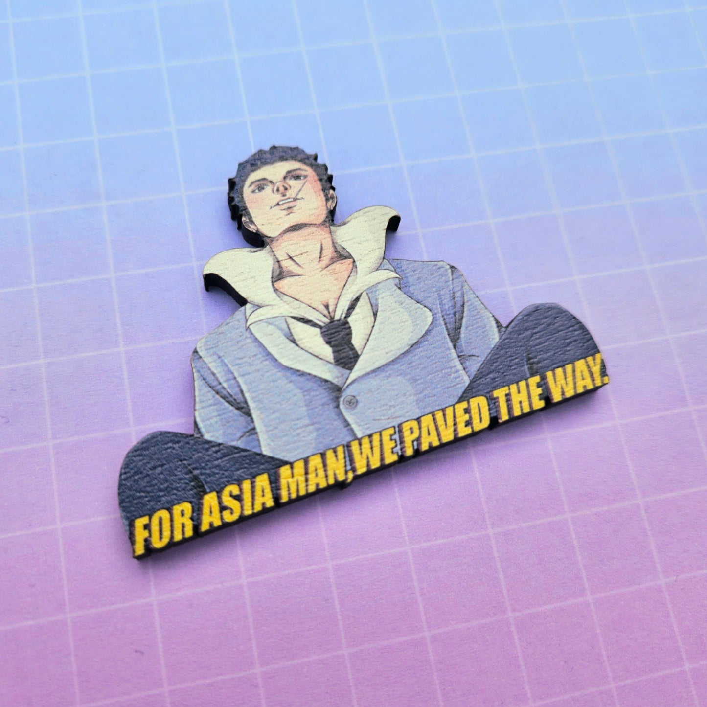 Eco Friendly Wooden 2.5 Inch Pin - Neva Play Kim Namjoon RM