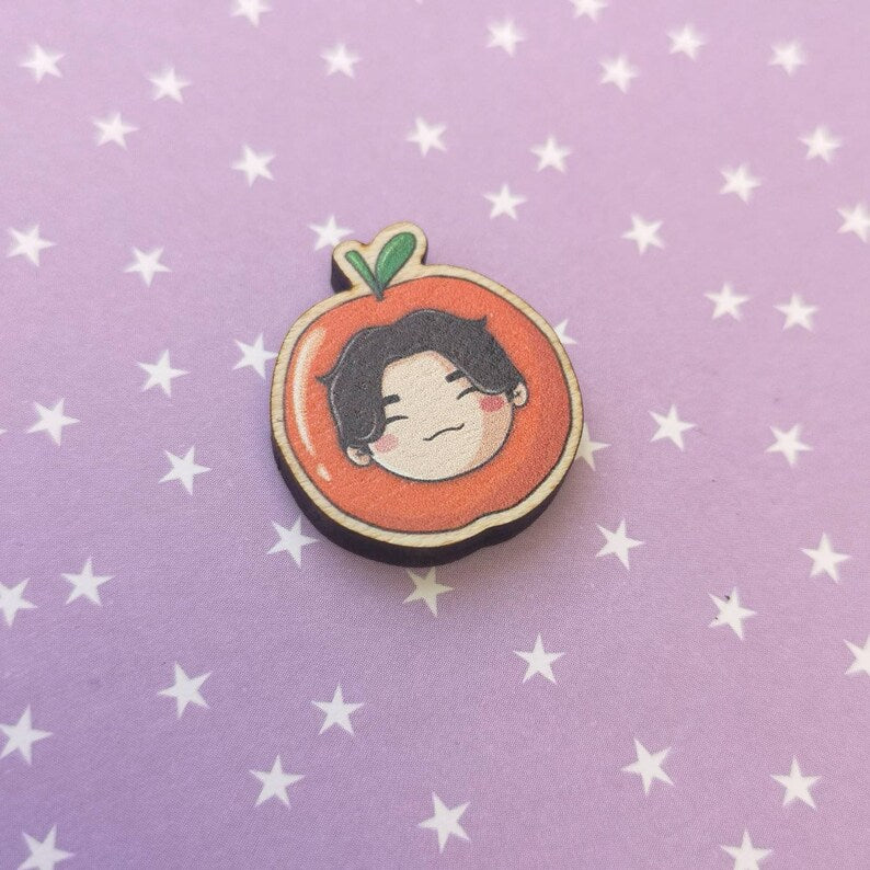 Eco Friendly Wooden 1 Inch Filler Pin - Strawberry Hobi and Tangerine Suga