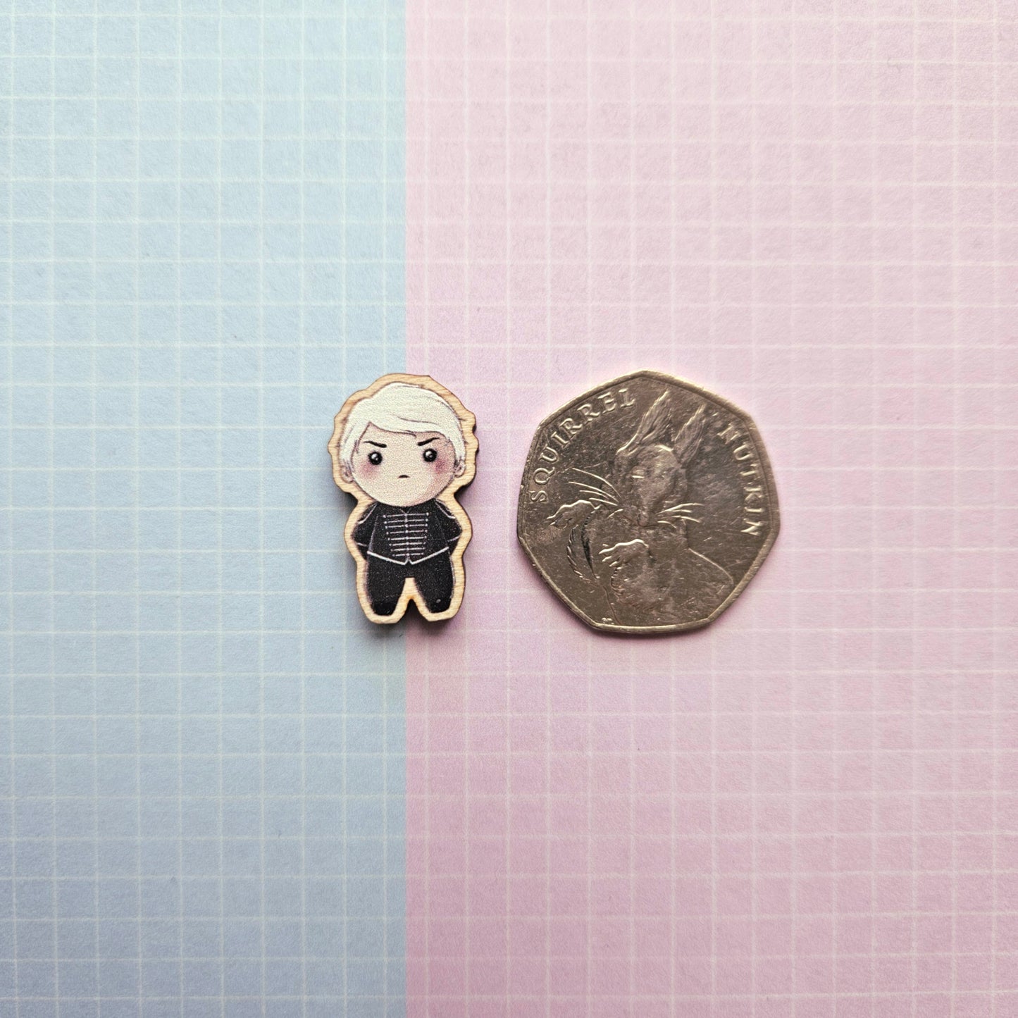 Eco Friendly Wooden 1 Inch Filler Pin - Black Parade Gerard