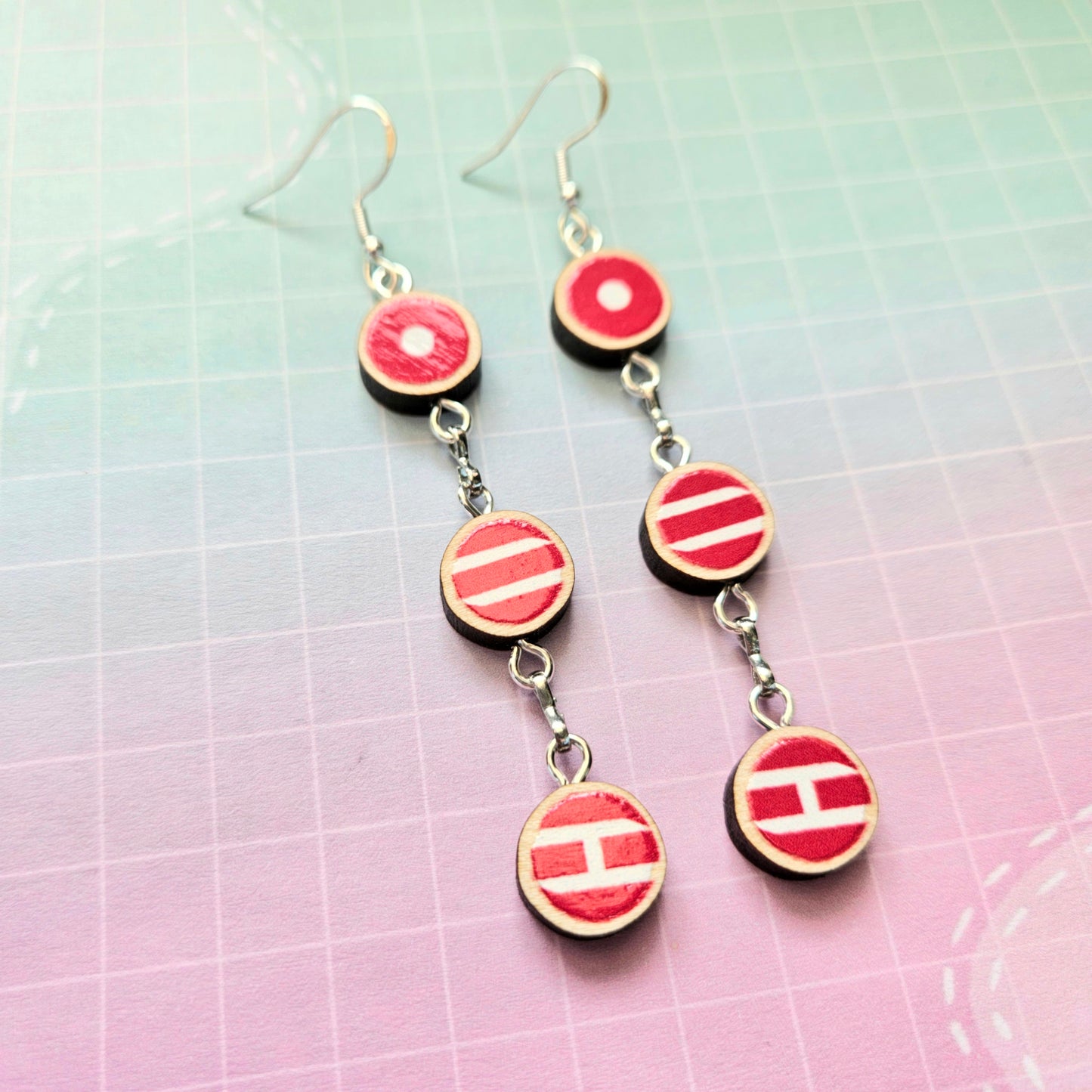 Eco Friendly Wooden Handmade Earrings- Arirang