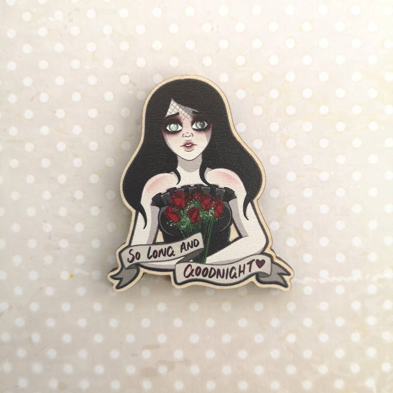 Eco Friendly Wooden 2 Inch Pin - MCR Helena