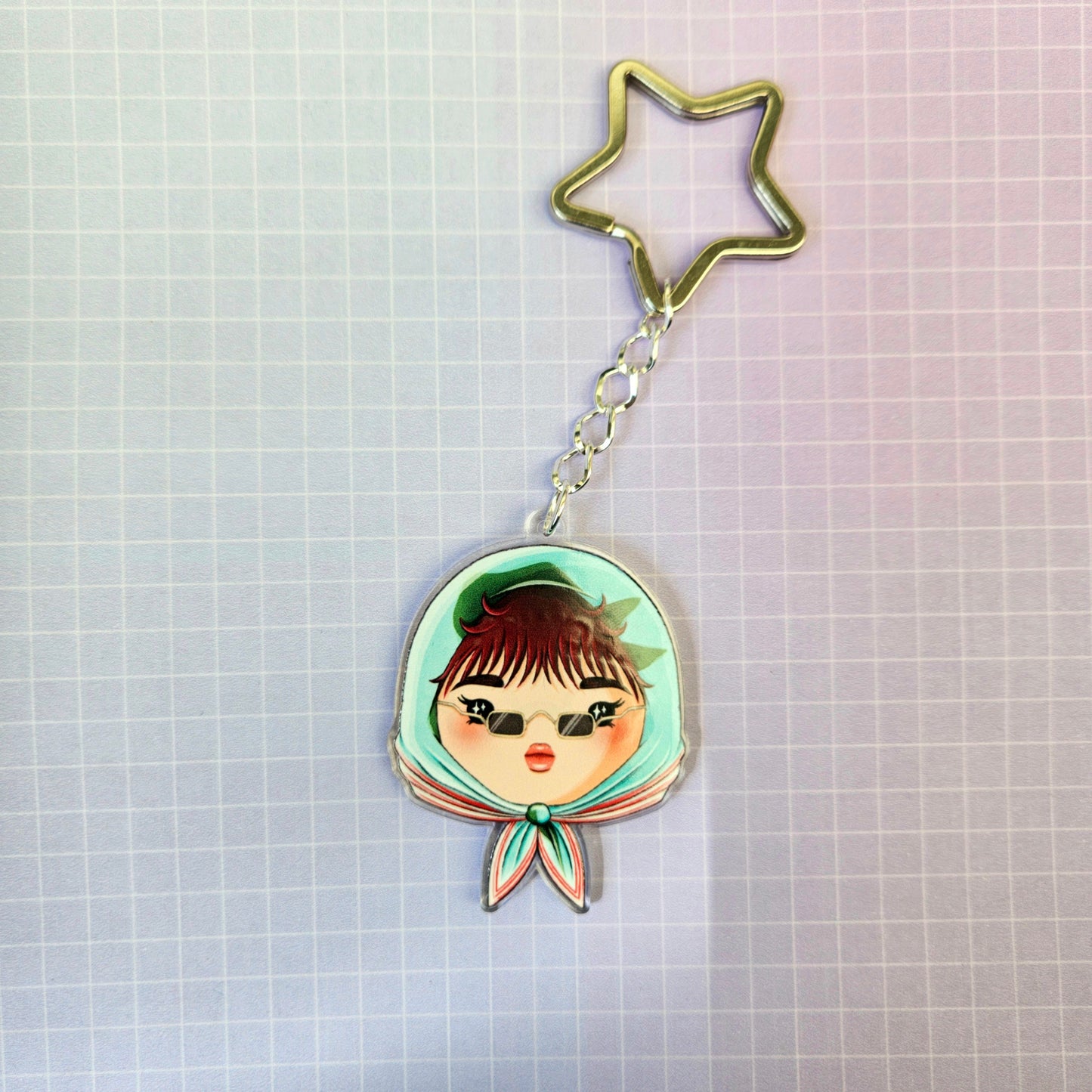 Eco Friendly Acrylic Double Sided 2 Inch Keychain - G Dragon