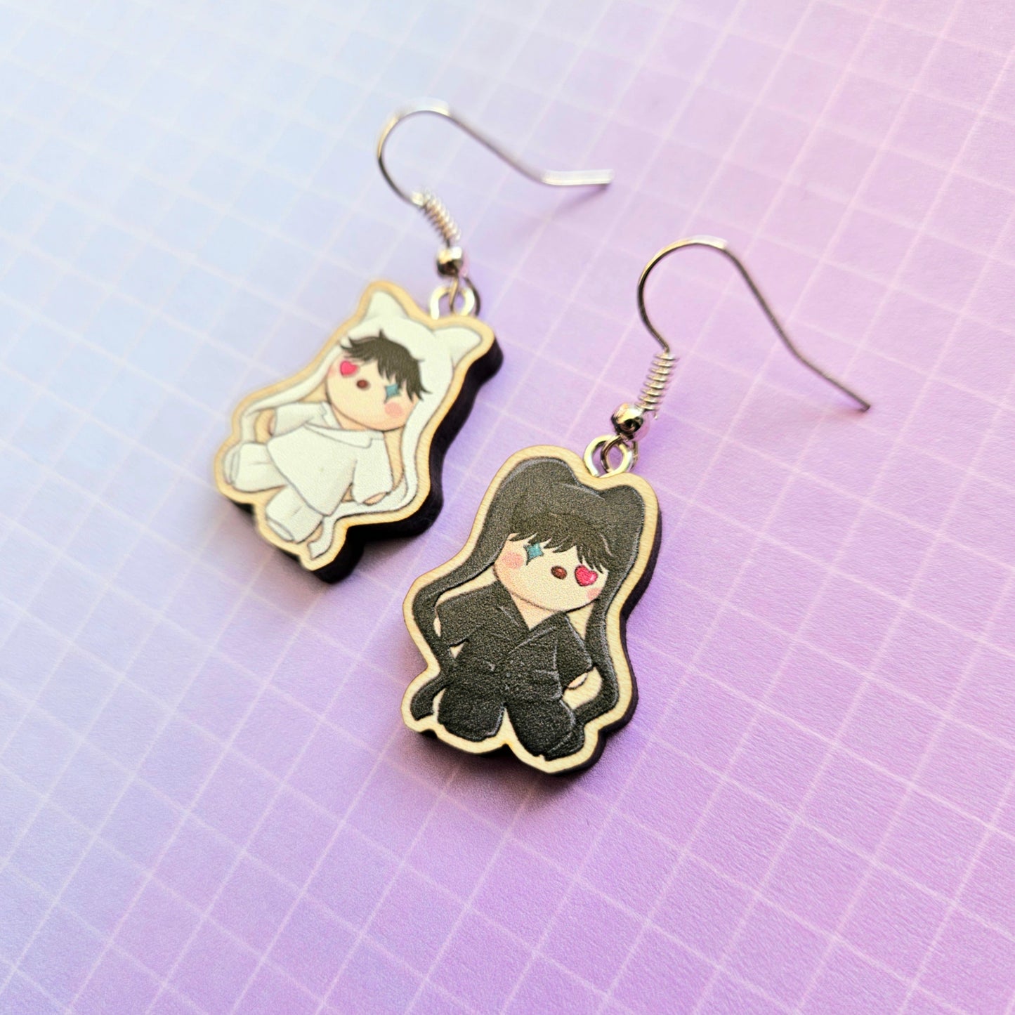 Eco Friendly 1 Inch Wooden Dangle Earrings - Hope Dolls