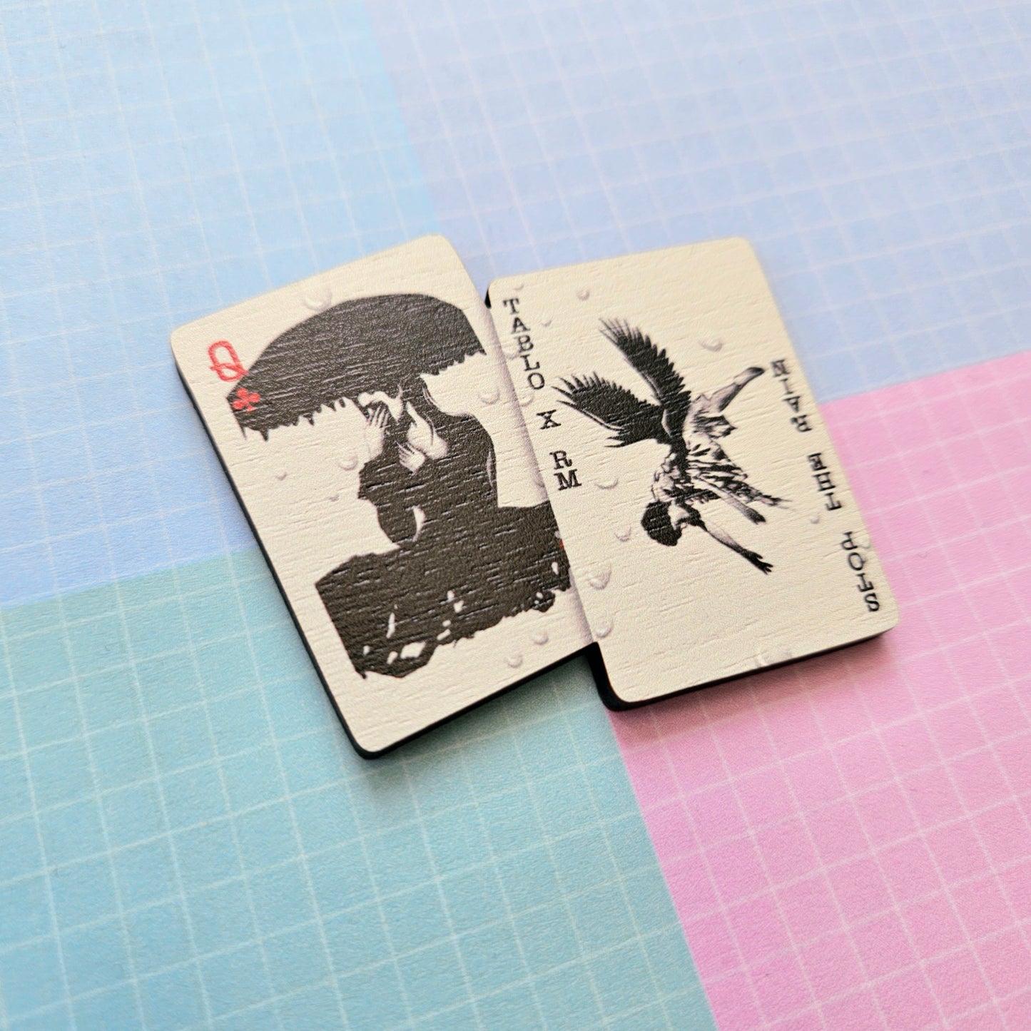 Eco Friendly Wooden 2.5 Inch Pin - Stop The Rain Tablo Kim Namjoon RM