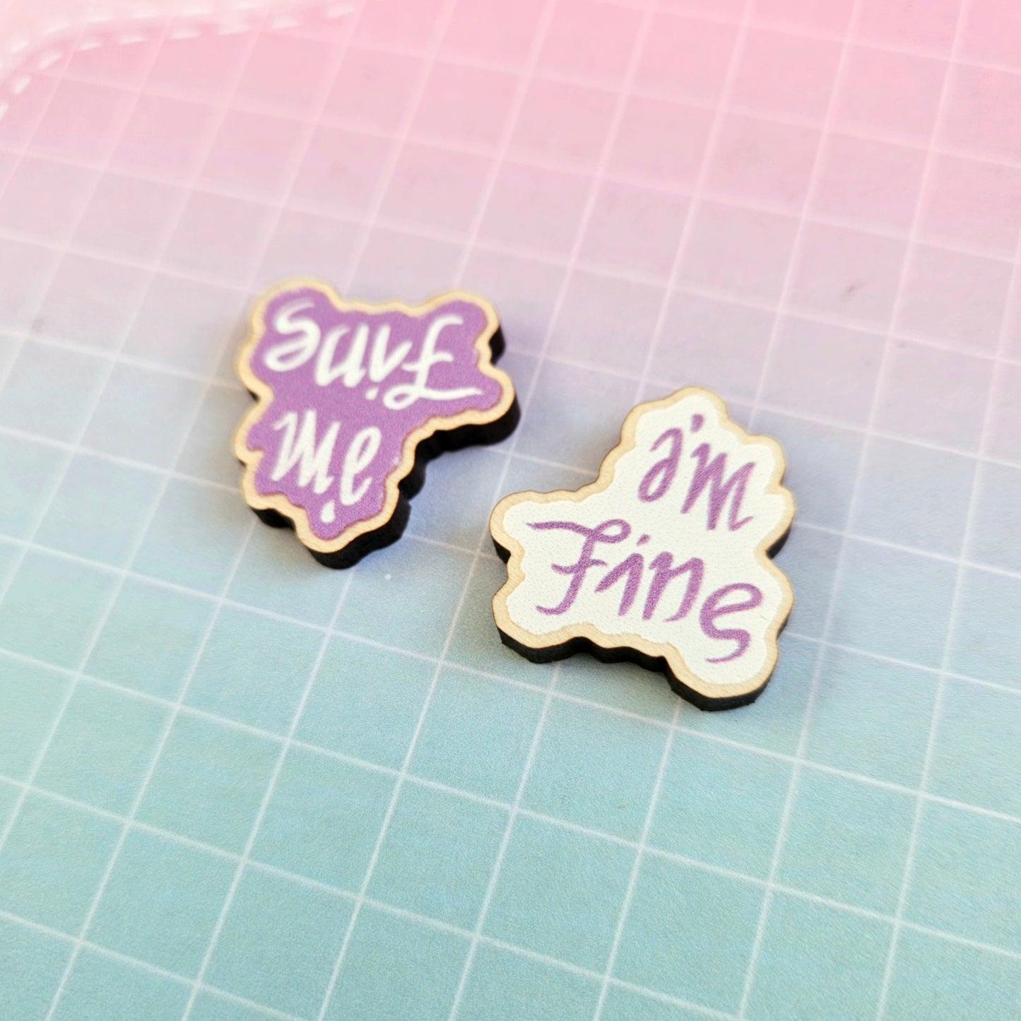 Eco Friendly Wooden 1 Inch Filler Pin - I'm Fine Save Me