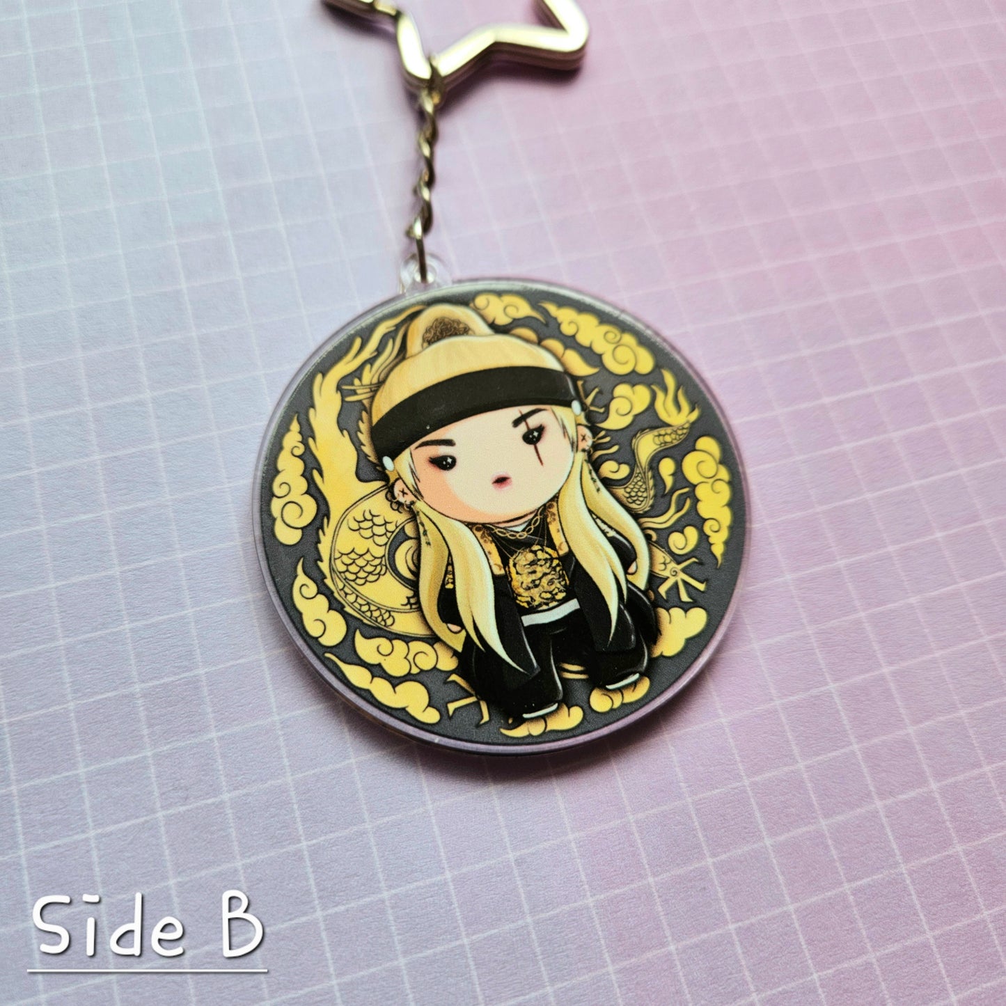 Eco Friendly Acrylic Double Sided 2 Inch Keychain - Daechwita Yoongi Suga Agust D