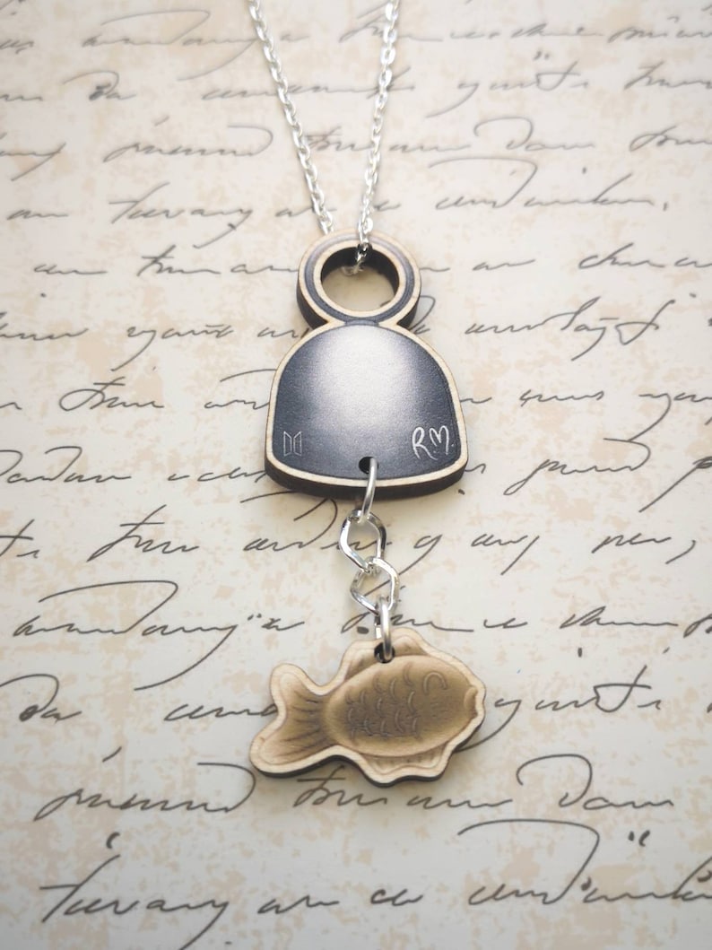 Eco Friendly Wooden 1.5 Inch Pin - Kim Namjoon RM Windchime