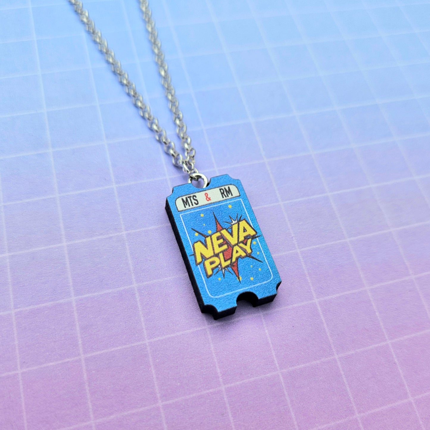 Eco Friendly 1 Inch Wooden Dangle Earrings and Necklace - Neva Play Tickets Set