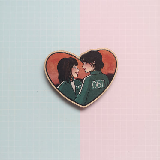 Eco Friendly Wooden 2 Inch Pin - 067 and 240