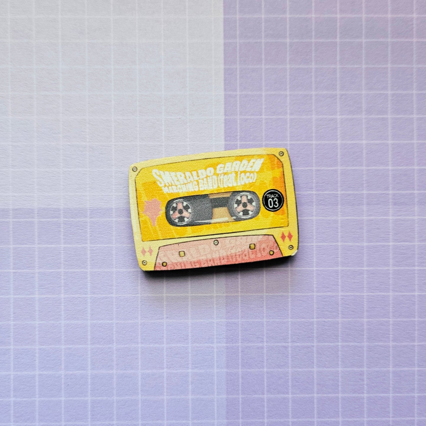 Eco Friendly Wooden 1.5 Inch Pin - Muse Cassette Jimin