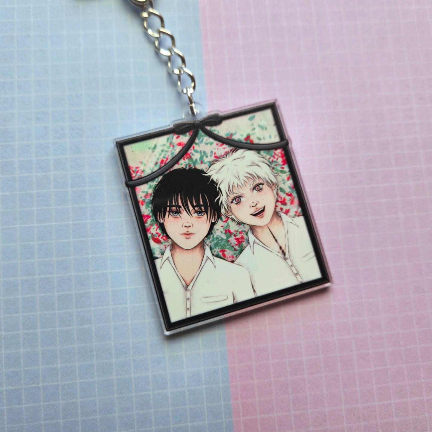 Eco Friendly Acrylic Double Sided 2 Inch Keychain - TSHD Hikaru and Yoshiki
