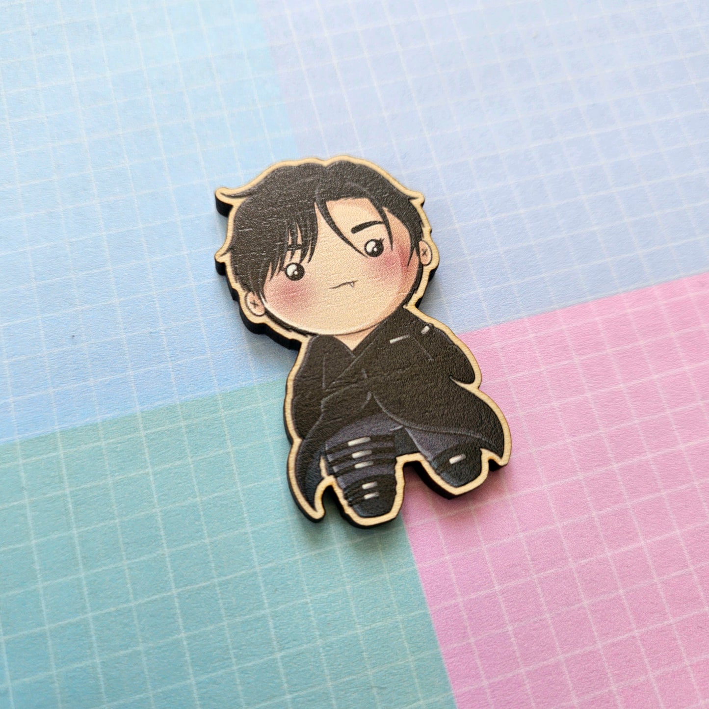 Eco Friendly Wooden 2 Inch Pin - ALNST