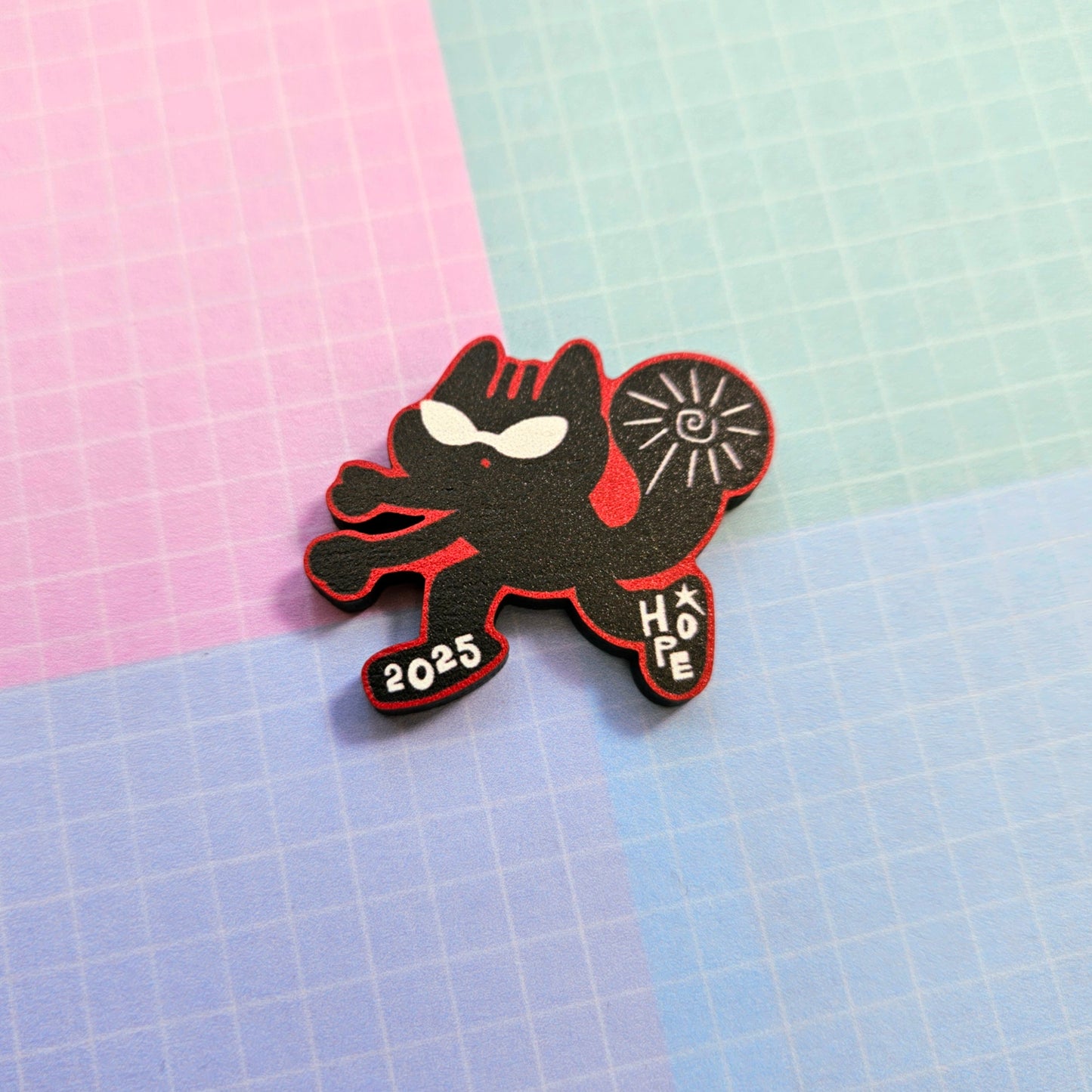Eco Friendly Wooden 1.5 Inch Pin - Hope on the Stage Tour Squirrel Hobi Jhope
