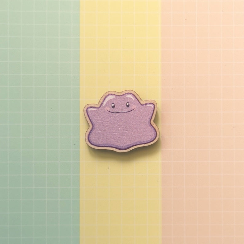 Eco Friendly Wooden 1 Inch Filler Pin - Pastel Lilac Purple Ditto