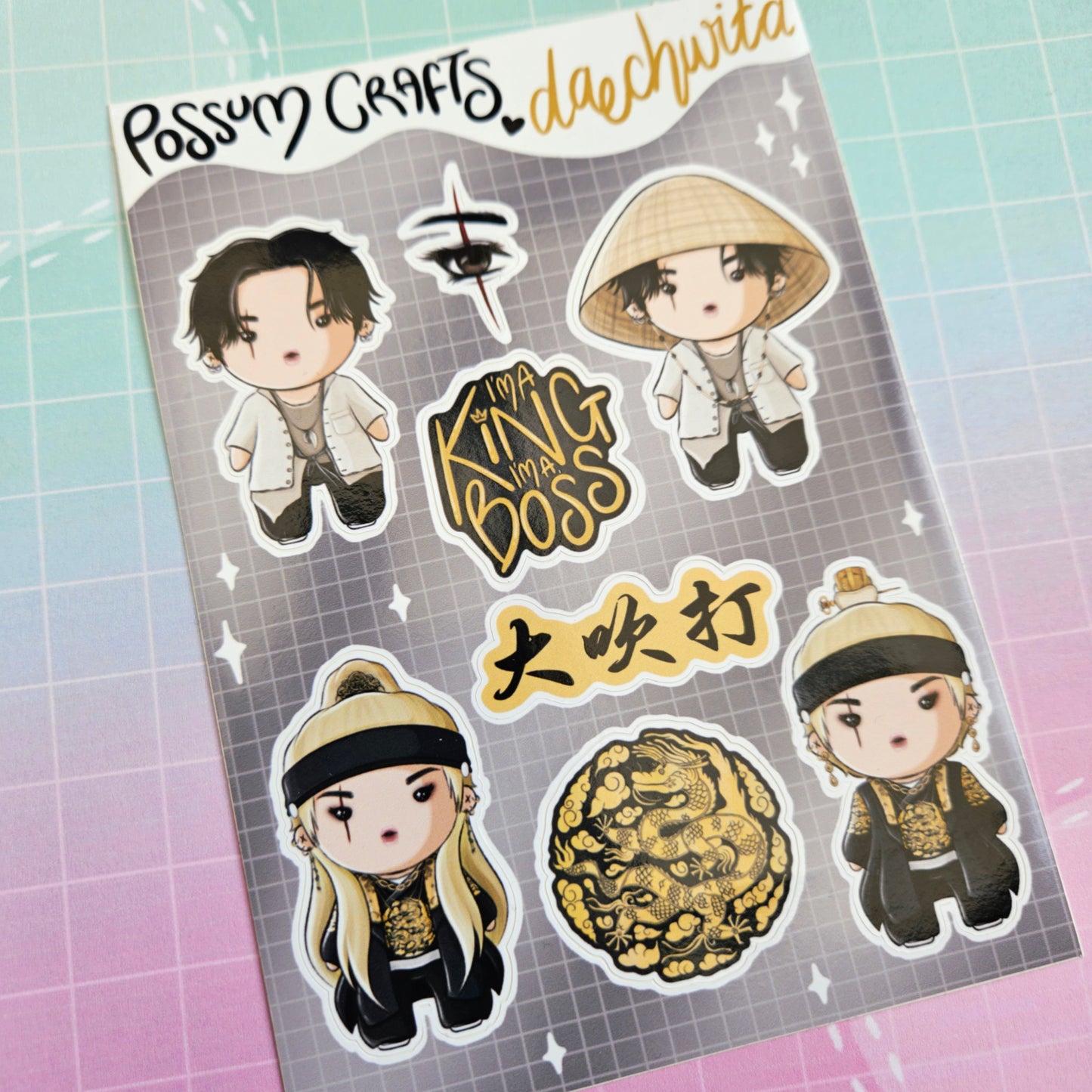 A6 Glossy Sticker Sheet - Daechwita