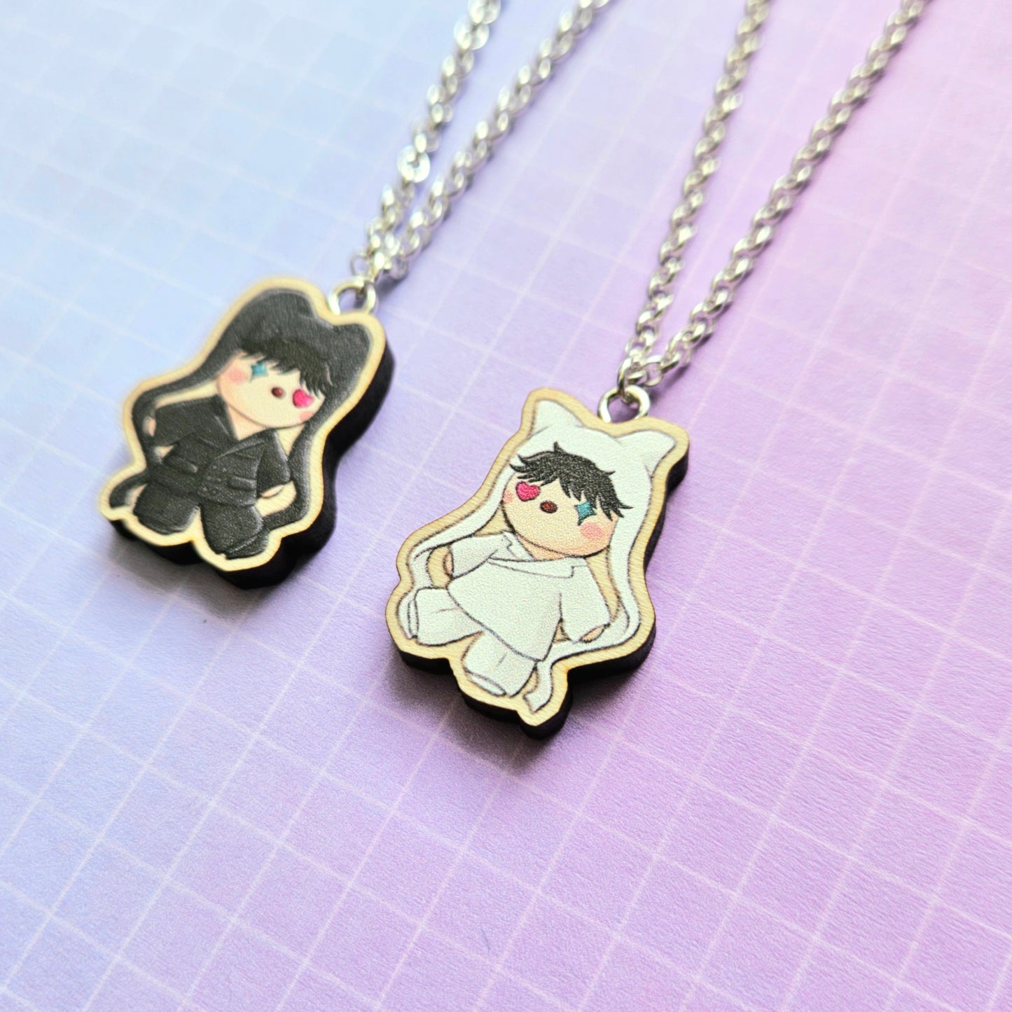 Eco Friendly Wooden 1 Inch Filler Pin or Necklace - Hope Doll Hobi Jhope