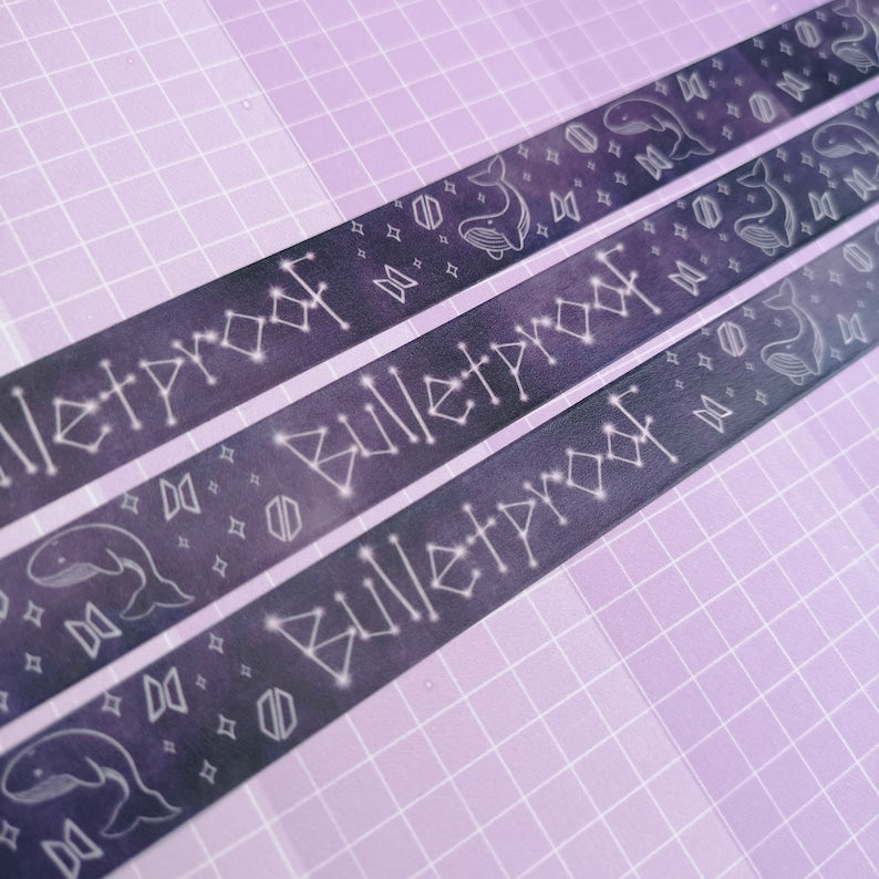 10m x 1.5cm Washi Tape - Bulletproof Galaxy