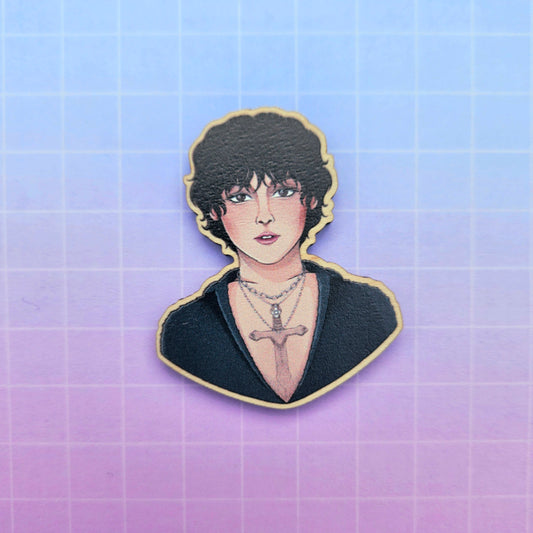 Eco Friendly Wooden 2 Inch Pin - The Day That I Died Woosung