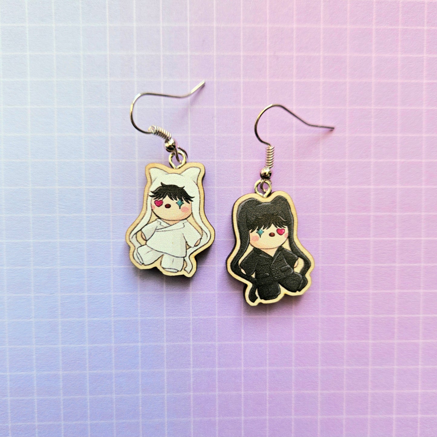 Eco Friendly 1 Inch Wooden Dangle Earrings - Hope Dolls