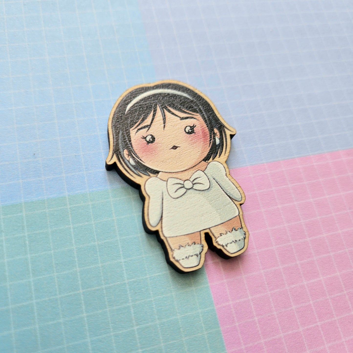 Eco Friendly Wooden 2 Inch Pin - ALNST