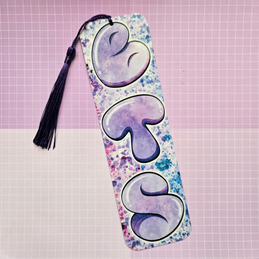 Double Sided Laminated Bookmark with Tassel - OT7 BTS