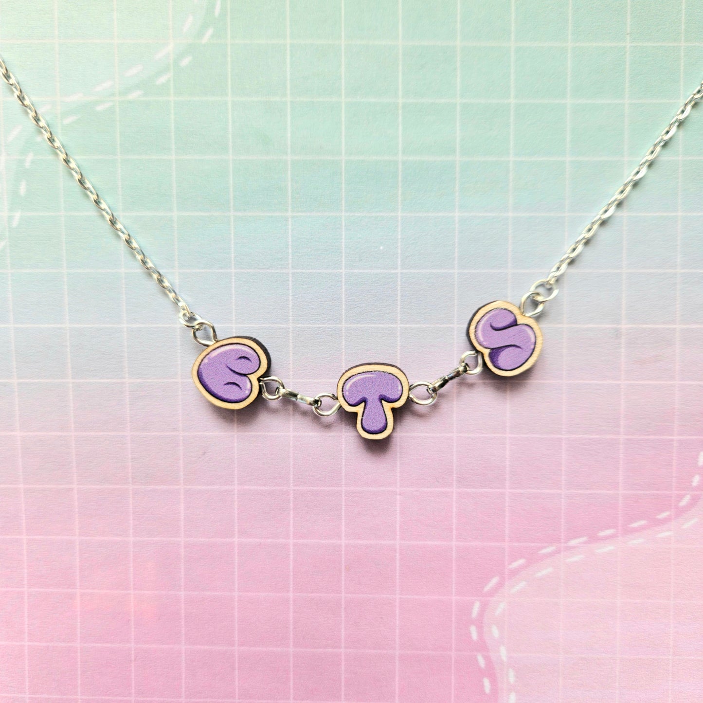 Eco Friendly Wooden Handmade Necklace - BTS