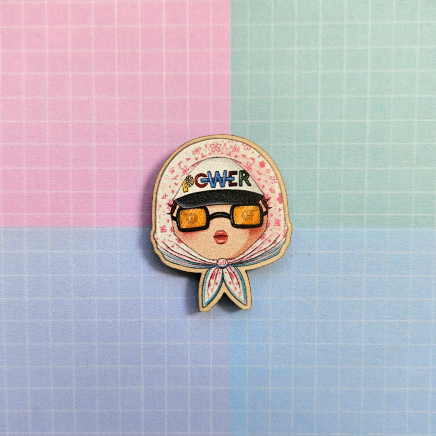 Eco Friendly Wooden 1.5 Inch Pin - G Dragon