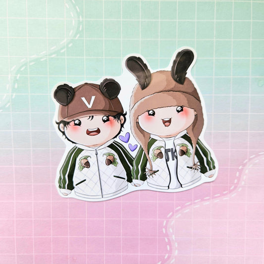 Glossy Small or Large Sticker - Hope Jacket Taekook