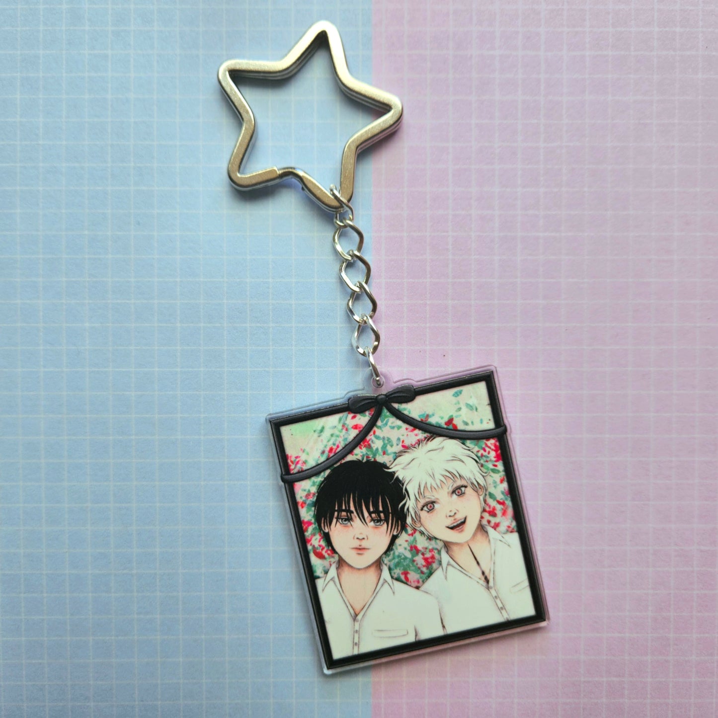 Eco Friendly Acrylic Double Sided 2 Inch Keychain - TSHD Hikaru and Yoshiki