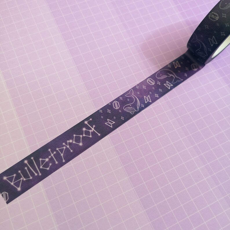 10m x 1.5cm Washi Tape - Bulletproof Galaxy