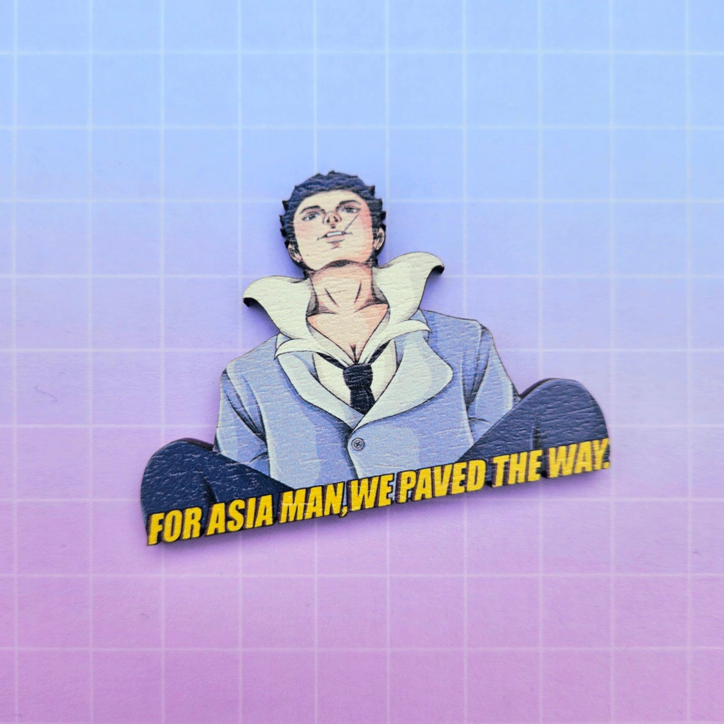 Eco Friendly Wooden 2.5 Inch Pin - Neva Play Kim Namjoon RM