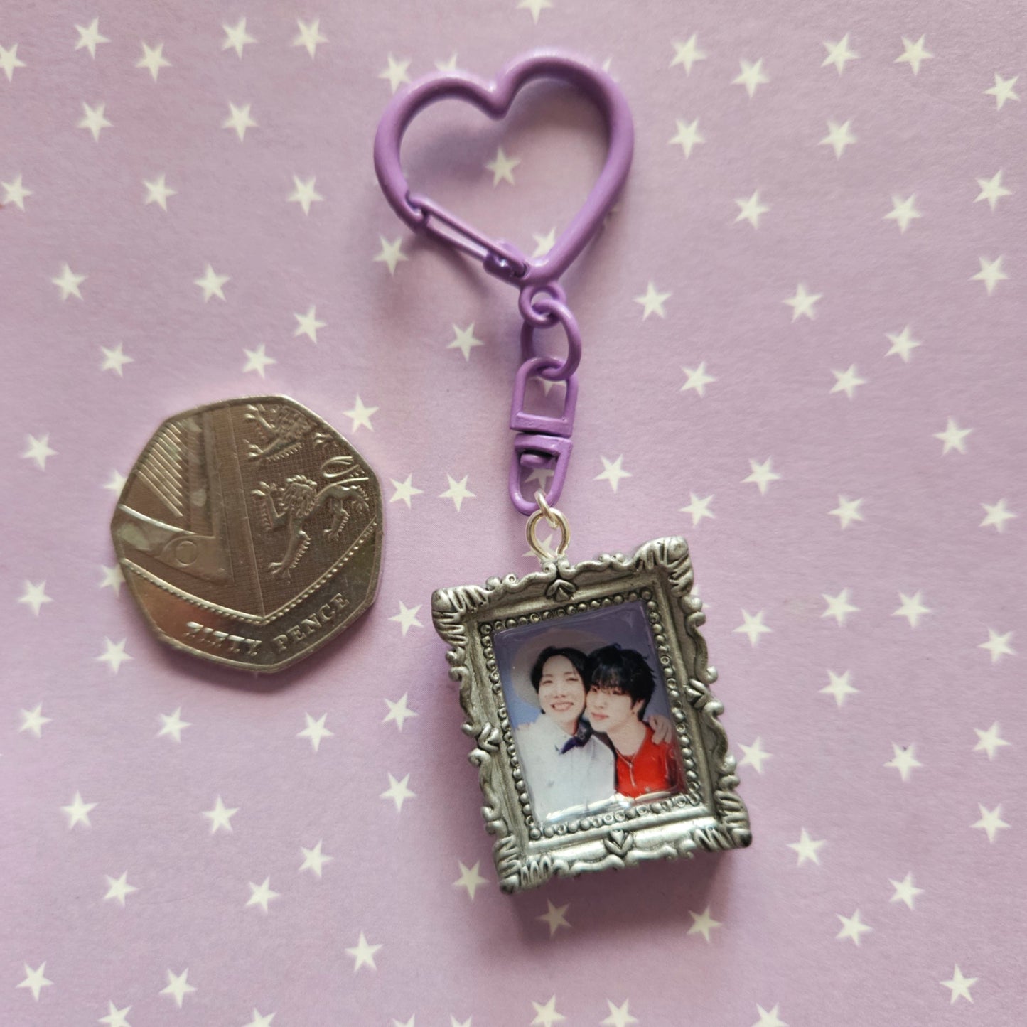 Mini 3D Photo Frame Style Keychain - BTS