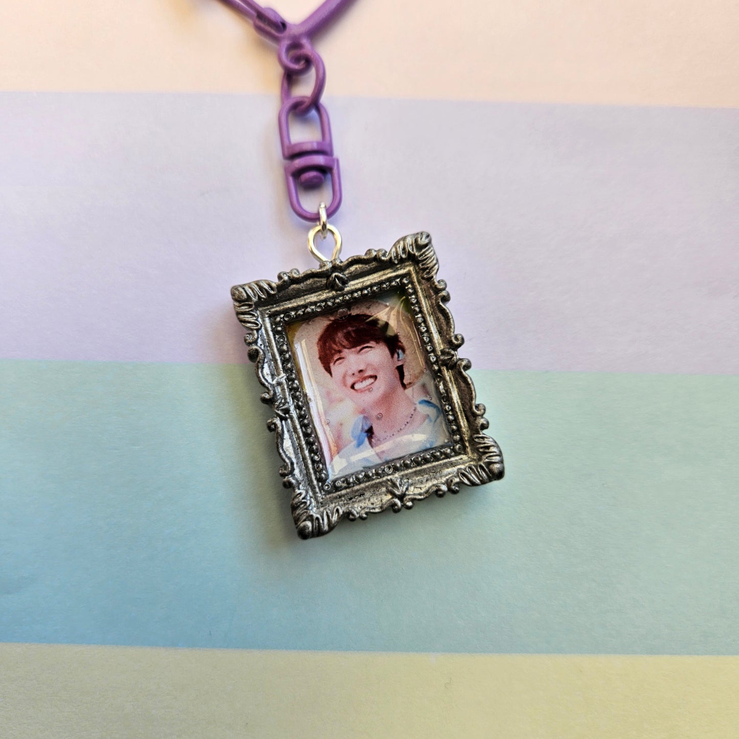 Mini 3D Photo Frame Style Keychain - BTS