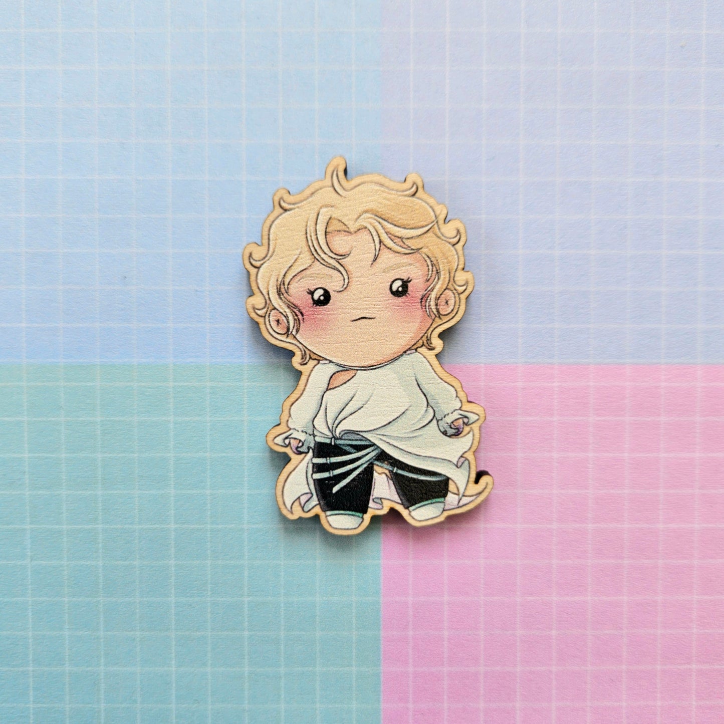 Eco Friendly Wooden 2 Inch Pin - ALNST