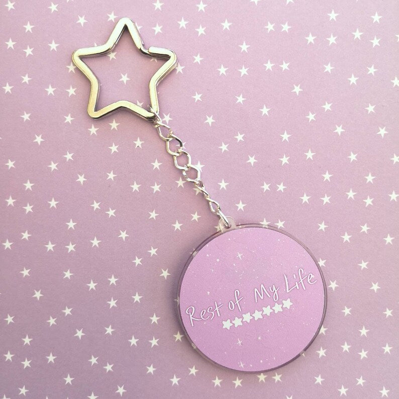 Eco Friendly Acrylic Double Sided 2 Inch Keychain - BTS OT7 Busan Concert