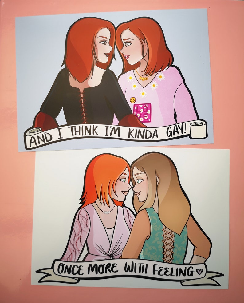 A5 Matte or Luster Heavyweight Paper Print - Willow and Tara