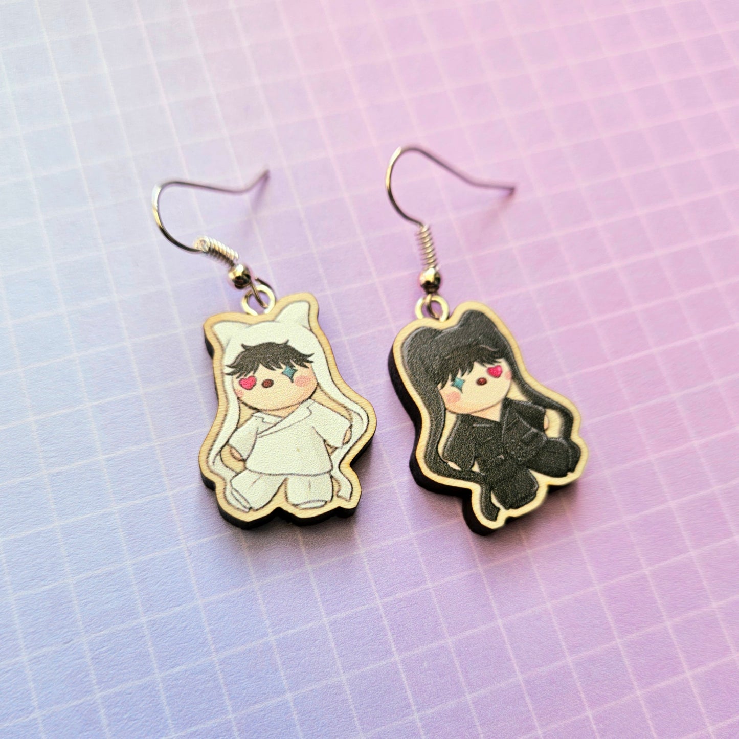 Eco Friendly 1 Inch Wooden Dangle Earrings - Hope Dolls