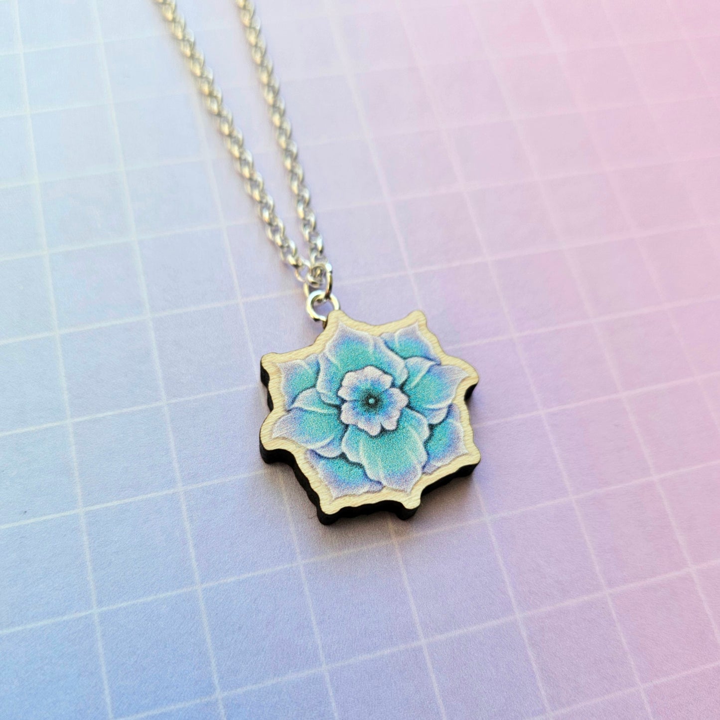 Eco Friendly Wooden 1 Inch Filler Pin - Jimin Smeraldo Flower