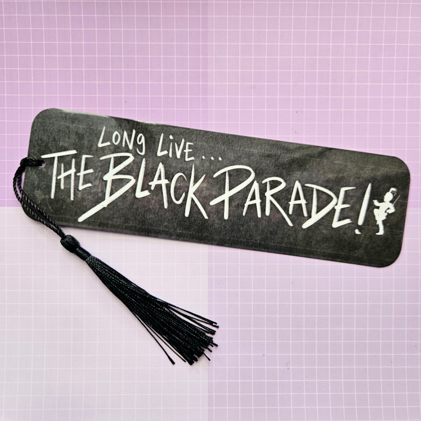 Double Sided Laminated Bookmark with Tassel - My Chemical Romance