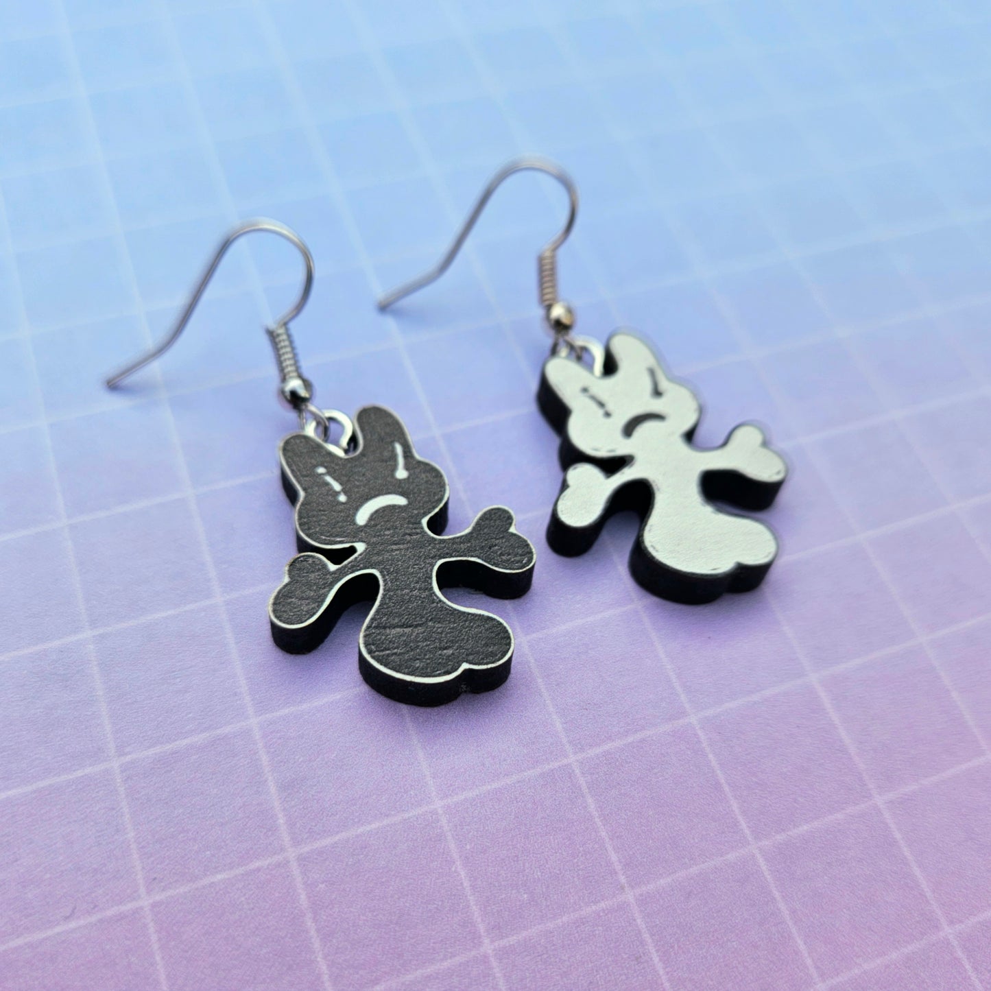 Eco Friendly 1 Inch Wooden Dangle Earrings - RPWP Namjoon RM