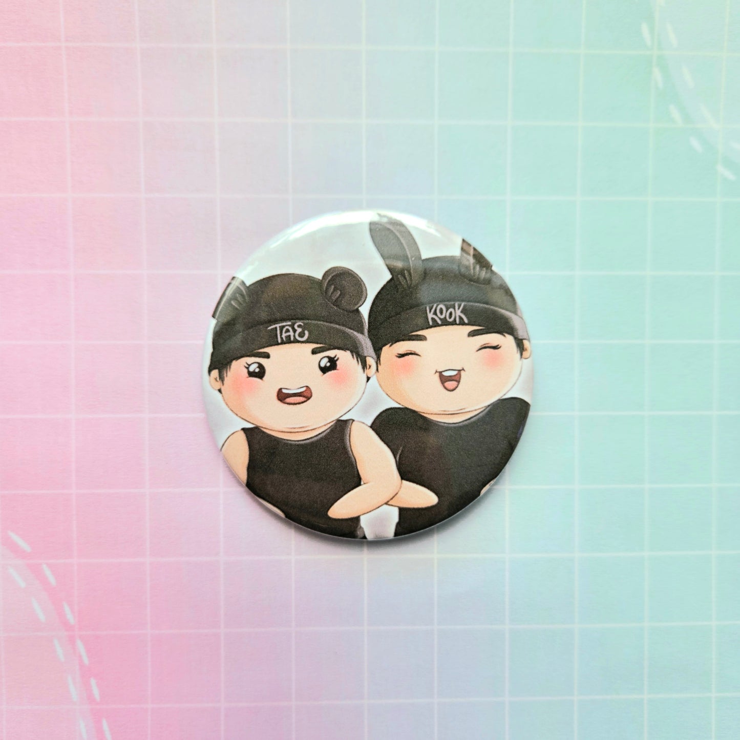 38mm Or 58mm Button Badge - Taekook