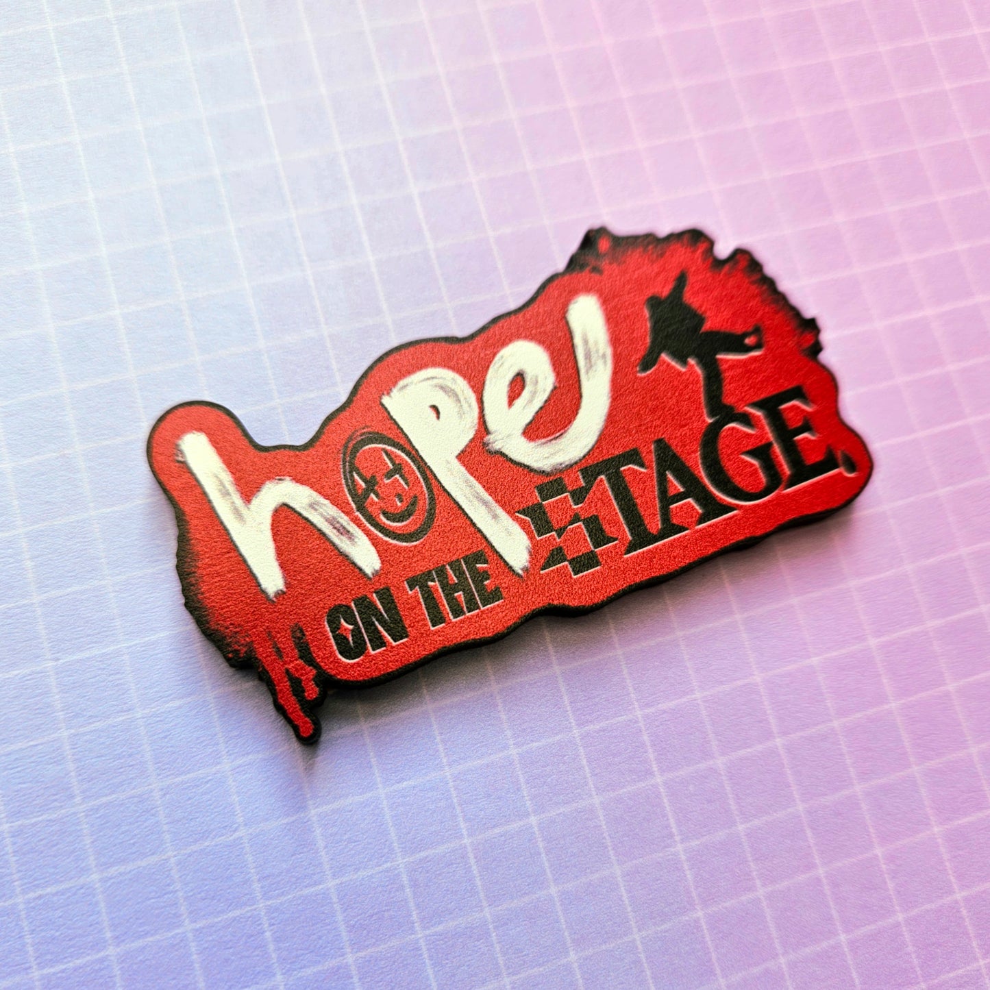 Eco Friendly Wooden 2.5 Inch Pin - HOPE on the Stage JHope Hobi