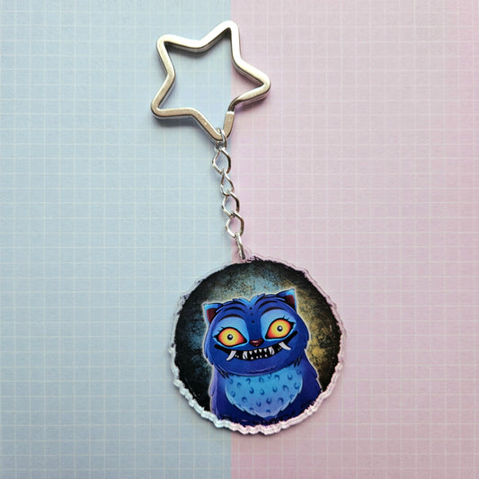 Eco Friendly Acrylic Double Sided 2 Inch Keychain - Sussie and Derpy