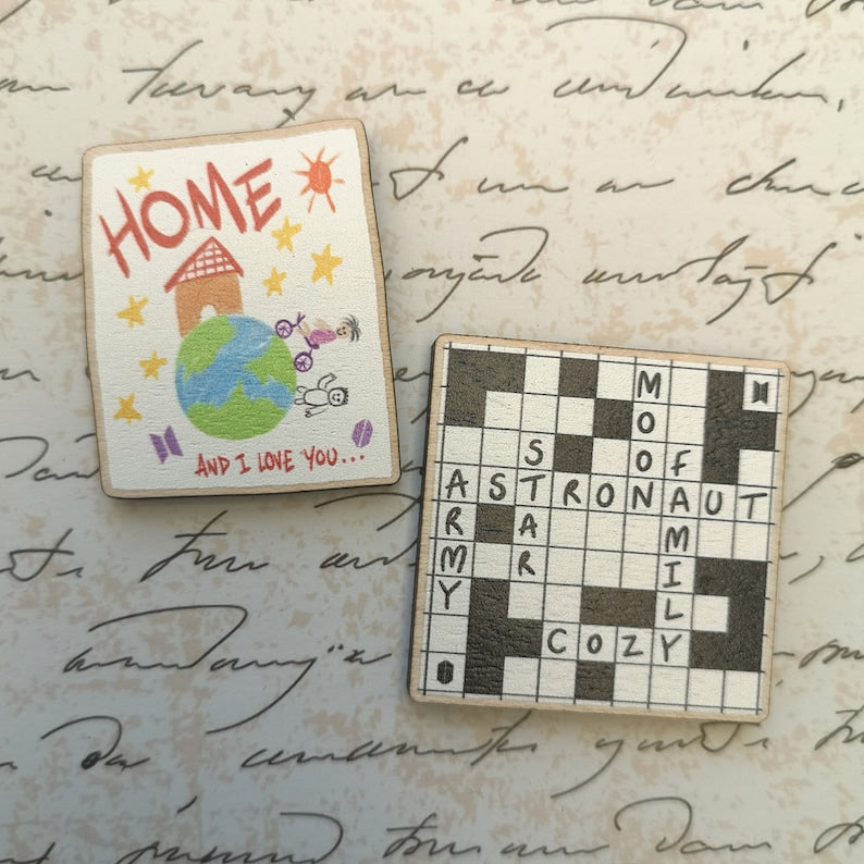 Eco Friendly Wooden 1.5 Inch Pin - Kim Seokjin Jin BTS The Astronaut