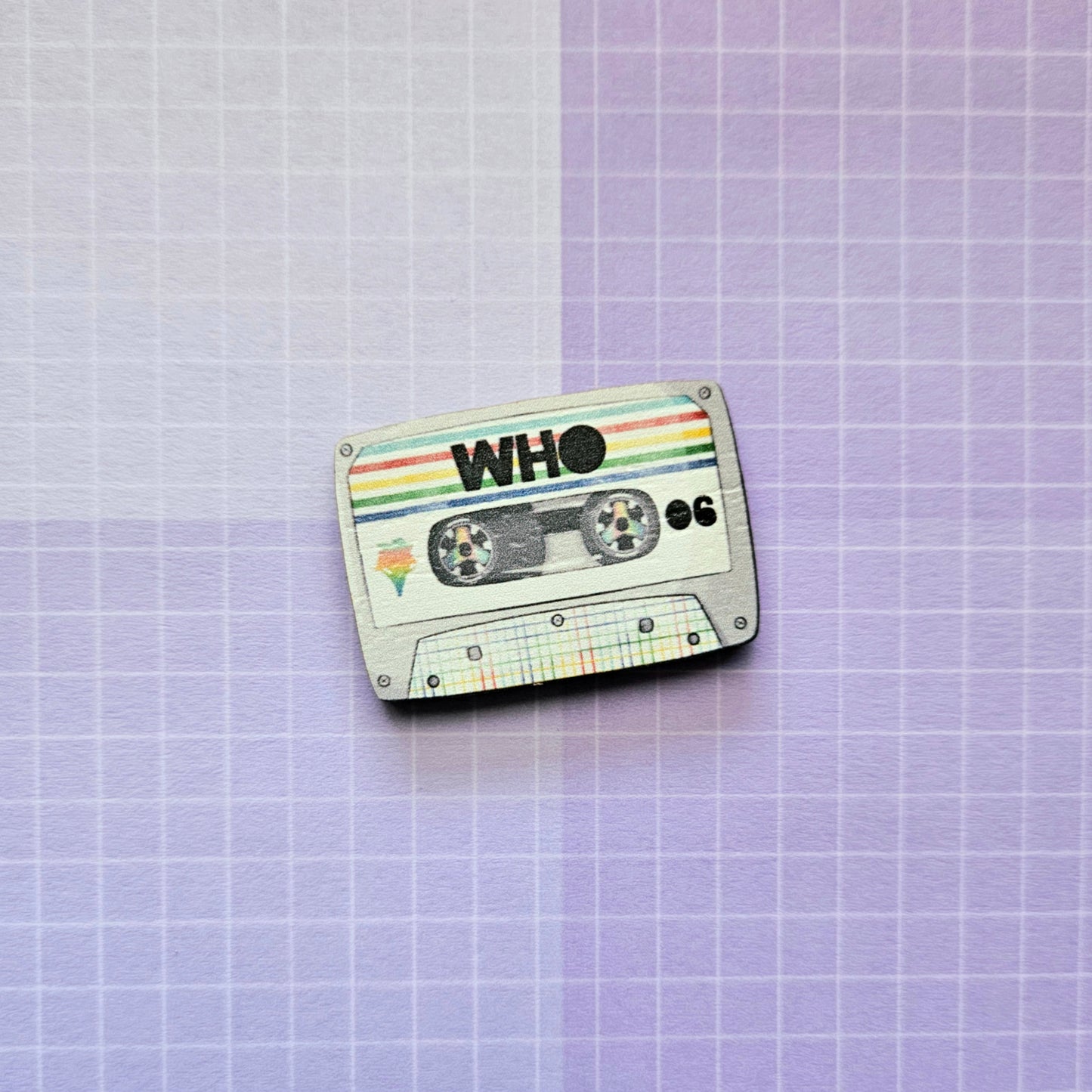 Eco Friendly Wooden 1.5 Inch Pin - Muse Cassette Jimin