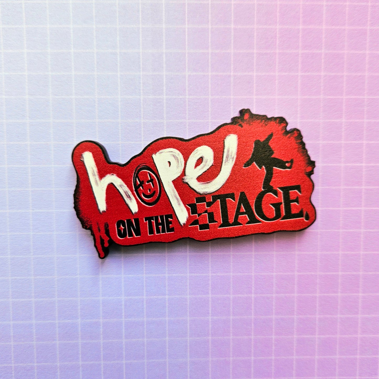 Eco Friendly Wooden 2.5 Inch Pin - HOPE on the Stage JHope Hobi