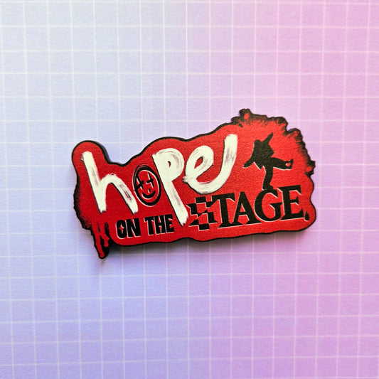 Eco Friendly Wooden 2.5 Inch Pin - HOPE on the Stage JHope Hobi