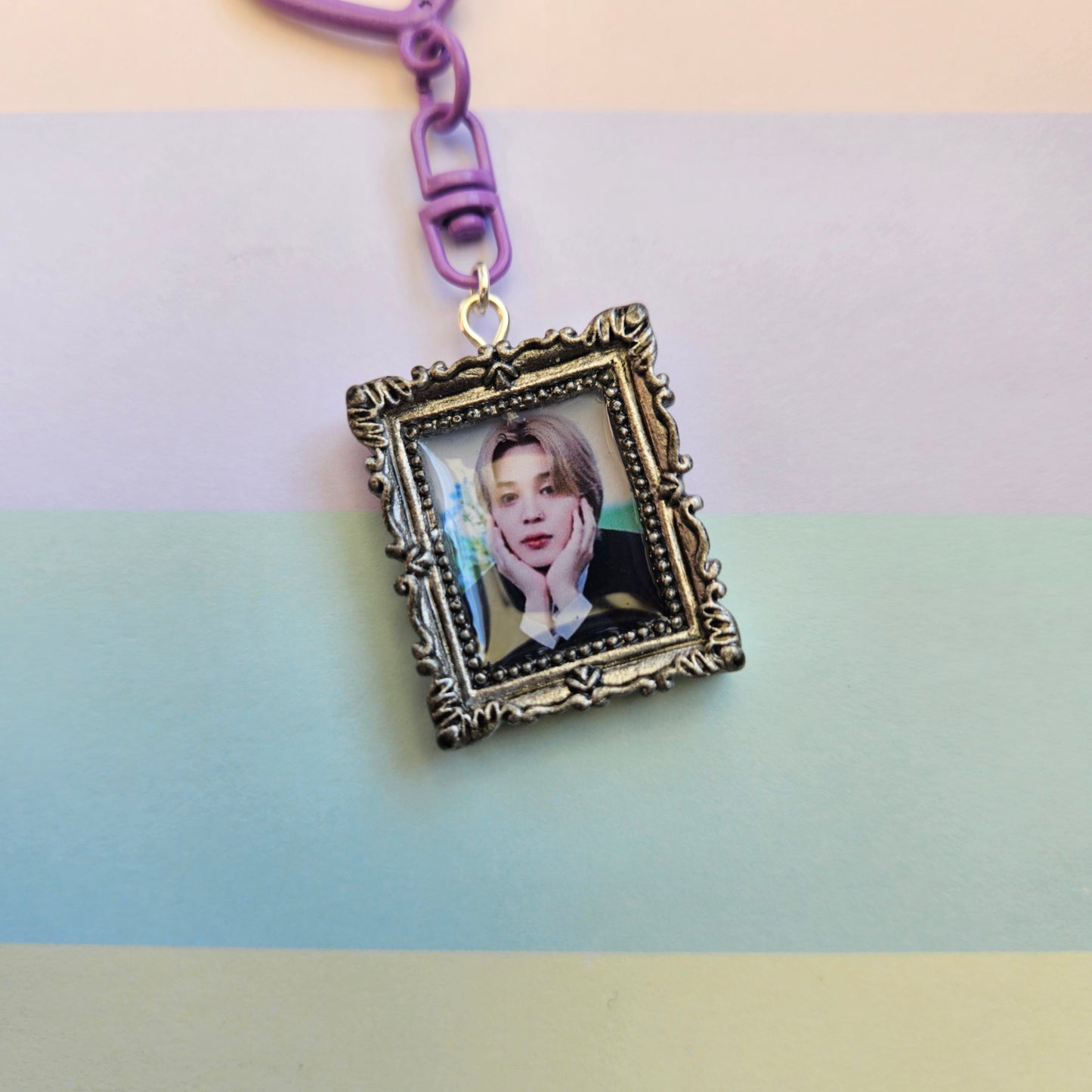 Mini 3D Photo Frame Style Keychain - BTS
