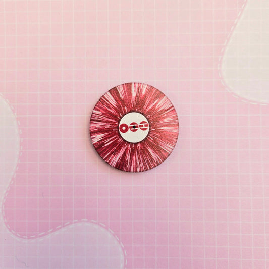 Eco Friendly Wooden 1.5 Inch Pin - Arirang Vinyl