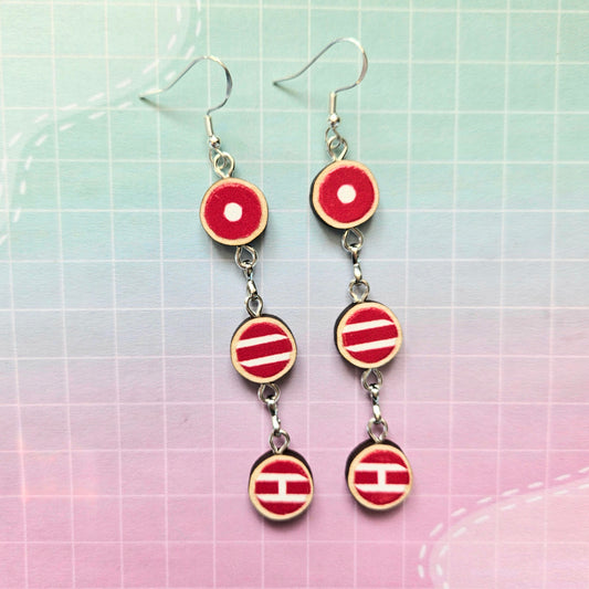 Eco Friendly Wooden Handmade Earrings- Arirang